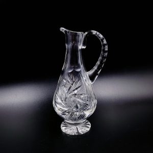 kryształowa karafka na ocet lub oliwę