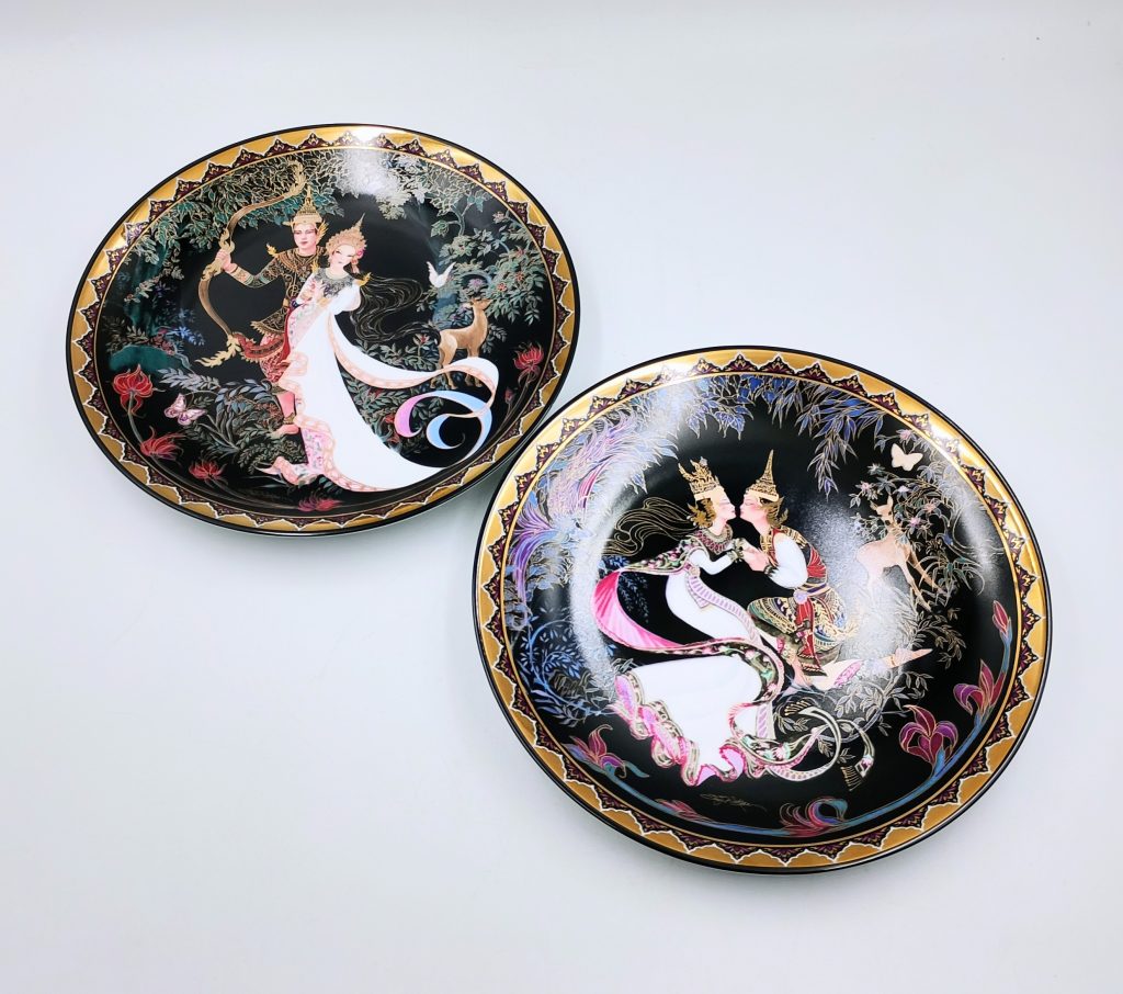Dwa talerze Bradex Royal porcelain